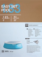 Бассейн надувной Easy Set, 183×51 см, от 3 лет, круглый, 28101 INTEX - Фото 10