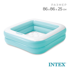 Бассейн надувной «Малыш» 57100NP INTEX, 86 х 86 х 25 см, 1-3 года, цвет микс - Фото 1