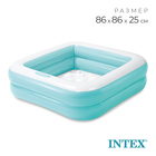 Бассейн надувной «Малыш» 57100NP INTEX, 86×86×25 см, 1-3 года, цвет микс - Фото 1