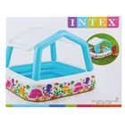 Бассейн надувной «Домик», с навесом, 157 х 157 х 122 см, от 2 лет - Фото 3
