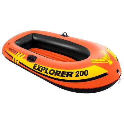 Лодка Explorer 200, 2 местная, 185×94×41 см, от 6 лет, до 95 кг, 58330NP INTEX