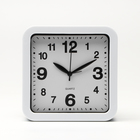 Часы - будильник настольные "Классика", с подвесом, дискретный ход, d-12.5 см, 15 х 15 см, АА - фото 15484672