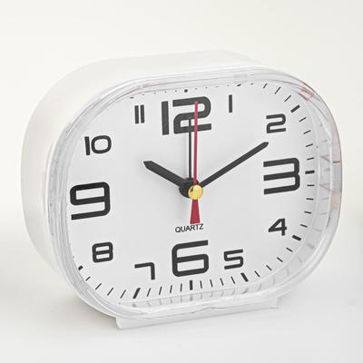 Будильник «Вставай», 12×10 см, от батарейки АА, белый
