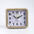 Часы - будильник настольные "Классика" с подсветкой, дискретный ход, 8.5 х 7.5 см, АА - фото 5825575