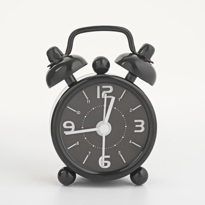 Часы - будильник настольные "Классика", дискретный ход, циферблат d-4 см, 6.5 х 4.5 см, LR44 - Фото 1