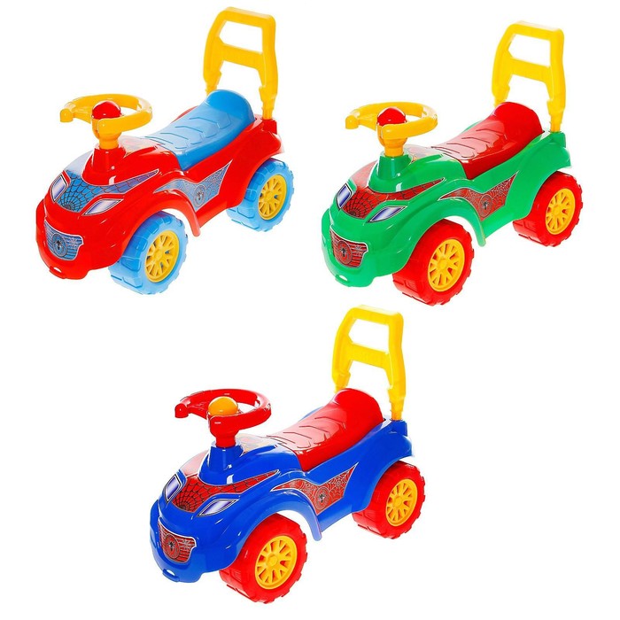 Толокар «Человек-паук», с гудком-пищалкой, МИКС - Фото 1