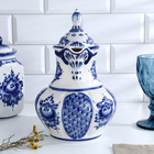 Кувшин для воды «Восточный», 15×18×27 см, 1.76 л, фарфор гжель - Фото 3