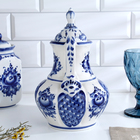 Кувшин для воды «Восточный», 15×18×27 см, 1.76 л, фарфор гжель - Фото 4