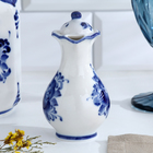 Набор для специй на подставке с молочником (питчером) «Весенний», 4 предмета, фарфор, гжель - Фото 11