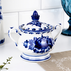 Сахарница фарфор гжель «Елена», 13×10×16 см - Фото 1