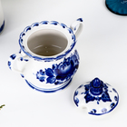 Сахарница фарфор гжель «Елена», 13×10×16 см - Фото 3