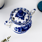 Сахарница фарфор гжель «Елена», 13×10×16 см - Фото 4