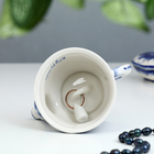 Колокольчик фарфоровый «Чайник», h=9.5 см, гжель - Фото 3