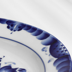 Тарелка плоская «Цветы», d=24 см, H=2 см, гжель, фарфор - Фото 2