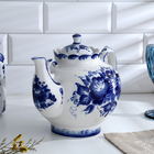 Чайник заварочный «Семейный», h=19 см, 2.1 л, фарфор гжель - Фото 2