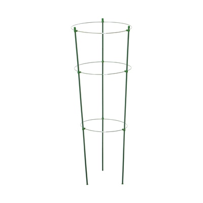 Кустодержатель, d=22–26–28 см, h=75 см, 3 кольца, металл, зелёный, Greengo