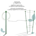 Кустодержатель, d=22–26–28 см, h=75 см, 3 кольца, металл, зелёный, Greengo - Фото 4