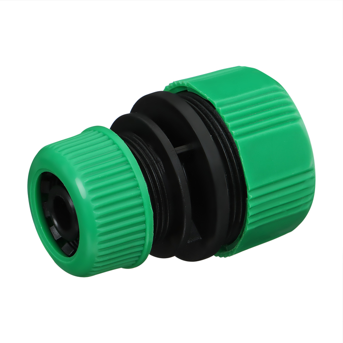 Муфта переходная, для шлангов 1/2" (12 мм) – 3/4" (19 мм), цанговое соединение, ABS-пластик, Greengo - Фото 1