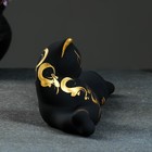 Фигура "Кошка Багира лежачая" роспись черная 7х27х10см - Фото 2