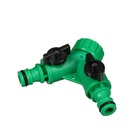 Распределитель 2-канальный, внутренняя резьба 3/4", быстросъёмное соединение, пластик, Greengo - Фото 2