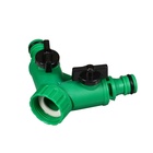 Распределитель 2-канальный, внутренняя резьба 3/4", быстросъёмное соединение, пластик, Greengo - Фото 3