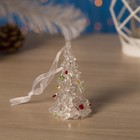 Игрушка световая "Ёлочка" (батарейки в комплекте) 8 см, 1 LED, RGB, прозрачная - Фото 2