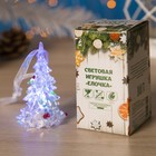 Игрушка световая "Ёлочка" (батарейки в комплекте) 8 см, 1 LED, RGB, прозрачная - Фото 3