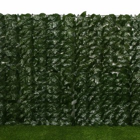 Изгородь декоративная, 100 × 300 см, «Листья удлинённые»