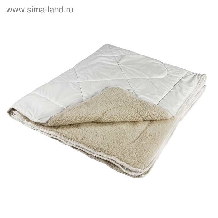 Одеяло Миродель Меринос теплое, шерсть мериносовой овцы, 175*205 ± 5 см, поликотон, 250 г/м2 - Фото 1