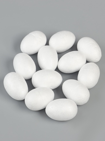 Яйцо из пенопласта (набор 12 шт.), размер 1 шт. 2.5×4