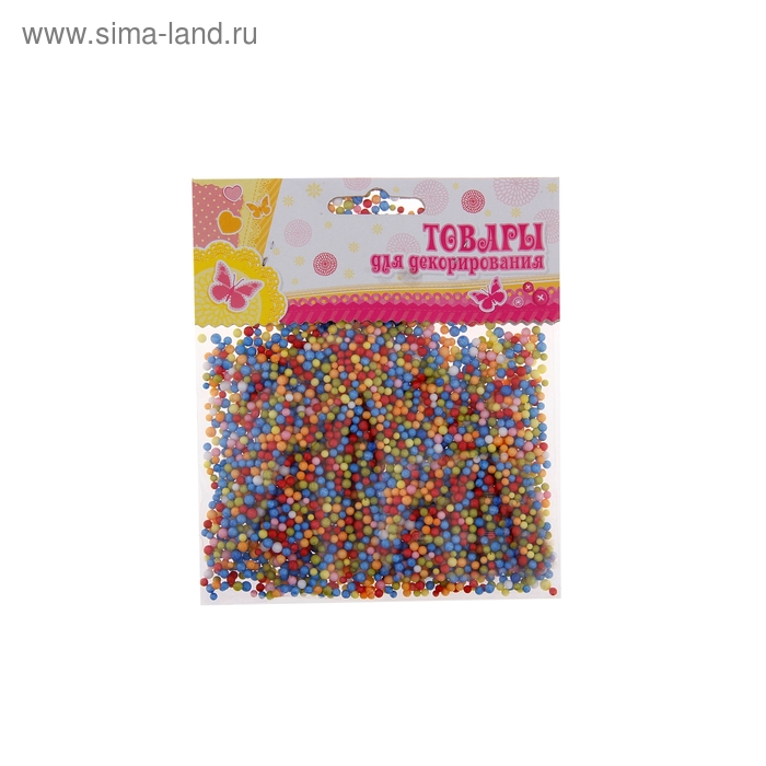 Шарики для поделок и декорирования, набор 1 грамм, размер 1 шт 0,4 ...