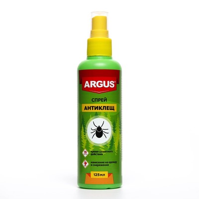 Лосьон-спрей Argus, Антиклещ, 125 мл