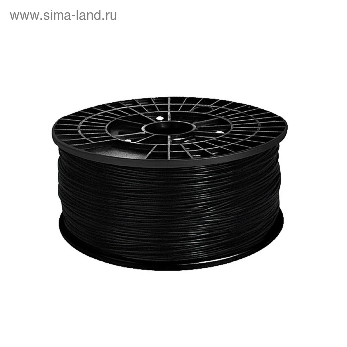 ABS пластик, нить черного цвета, диаметр 1,75 мм, 1 кг - Фото 1