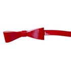 Ремень женский "Кокетка" с бантиком, ширина 1,5см, цвет бордовый - Фото 2