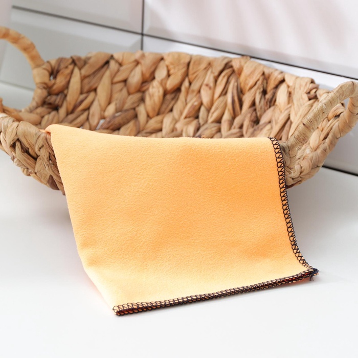 Салфетка для уборки Доляна, для стёкол и зеркал, 30×30 см, МИКС - Фото 1