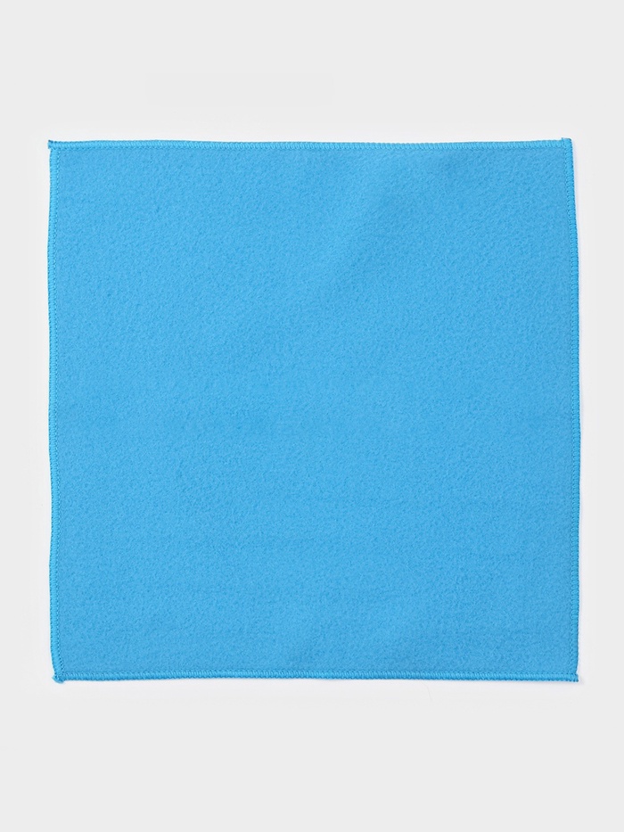 Салфетка для уборки Доляна, для стёкол и зеркал, 30×30 см, голубая