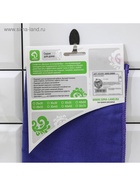 Салфетка для уборки Доляна, для стёкол и зеркал, 30×30 см, голубая - Фото 7