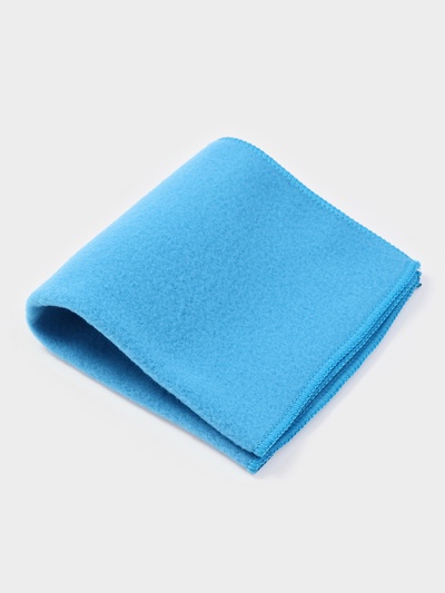 Салфетка для уборки Доляна, для стёкол и зеркал, 30×30 см, голубая