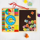 Рамка-вкладыш "Календарь" с часами, магнитной доской, цифрами и знаками - Фото 1