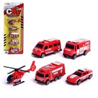 Набор машин «Пожарная служба», 5 штук - фото 319713867