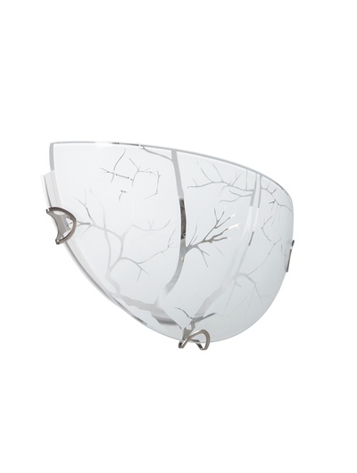 Светильник «Багульник» моллир., 1×60 Вт Е27, хром, d=30 см, h=5.5 см