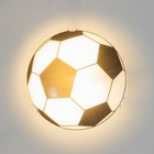 Светильник "Мяч" моллир., 1х60Вт Е27, хром, d=25 см,  h=4,5 см - фото 9675469