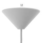 Подвес BayerLux, пластиковый, 50 см, E27, на 60 Вт, белый - Фото 3