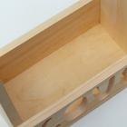 Кашпо деревянное 25×14×29(11) см "Love", ручка канат - фото 53009303