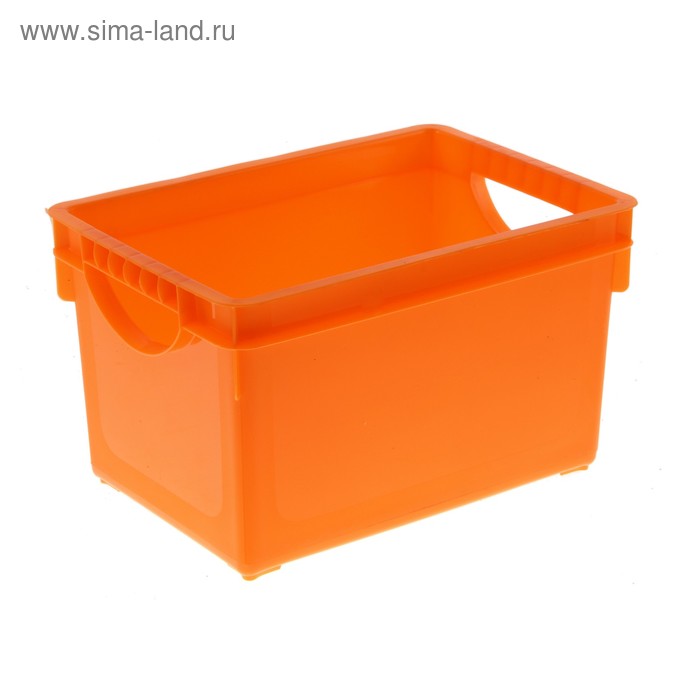Ящик для хранения 5,1 л, цвет оранжевый - Фото 1
