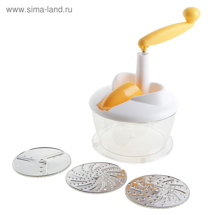 Миксер механический "Лайм", 3 насадки, 19х9 см, МИКС - Фото 1