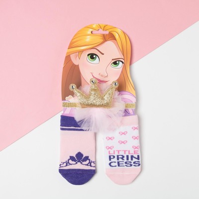 Набор «Рапунцель» Принцессы, повязка, носки детские 2 пары р.8-10 см