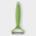 Овощерезка универсальная Доляна «Фреш Флеш», 7 насадок, овощечистка, мерный контейнер, 27×10×12 см, зелёная, белая - Фото 11