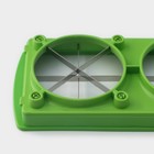 Овощерезка универсальная Доляна «Фреш Флеш», 7 насадок, овощечистка, мерный контейнер, 27×10×12 см, зелёная, белая - Фото 13