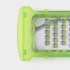 Овощерезка универсальная Доляна «Фреш Флеш», 7 насадок, овощечистка, мерный контейнер, 27×10×12 см, зелёная, белая - Фото 14